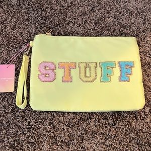 Stoney Clover Target Stuff Flat yellow pouch, NWT